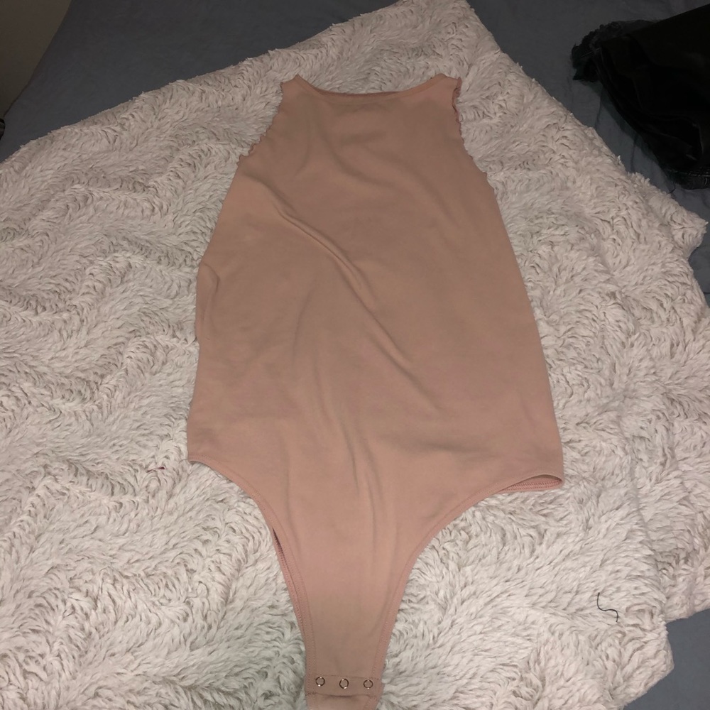 Scalloped High-Neck Bodysuit